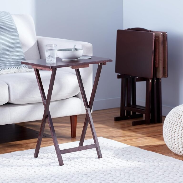 Amazon Basics Classic Foldable TV Dinner Tray Table with Storage Rack 18 91 MpUZLb4L. AC SL1500 Great At Home