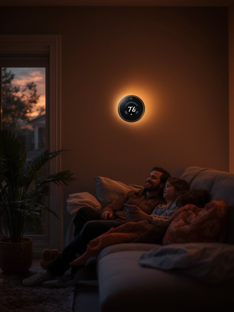 smart thermostat with AI - Illustration 3