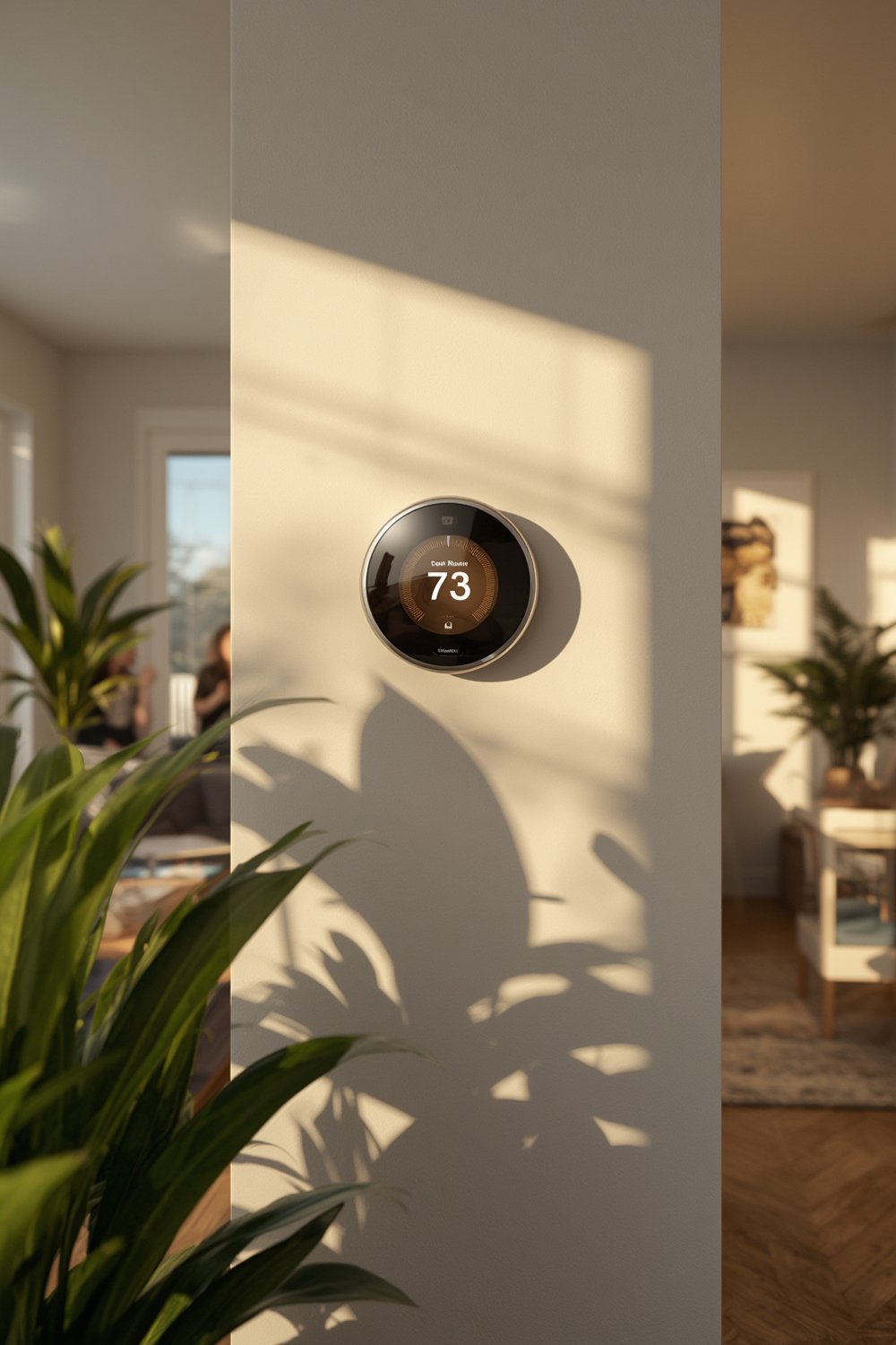 smart thermostat with AI - Illustration 1