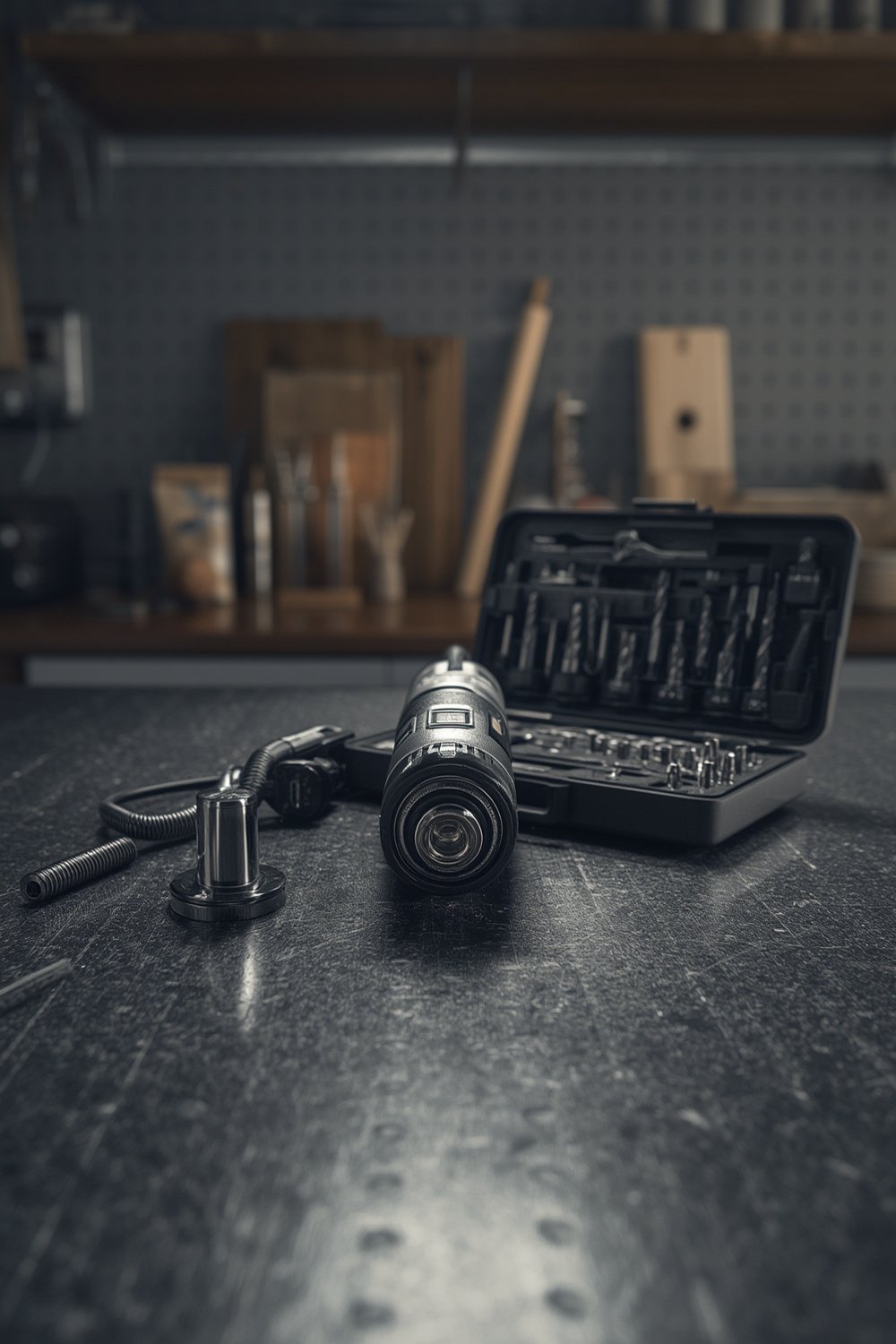 rotary tool cutting through thick branch