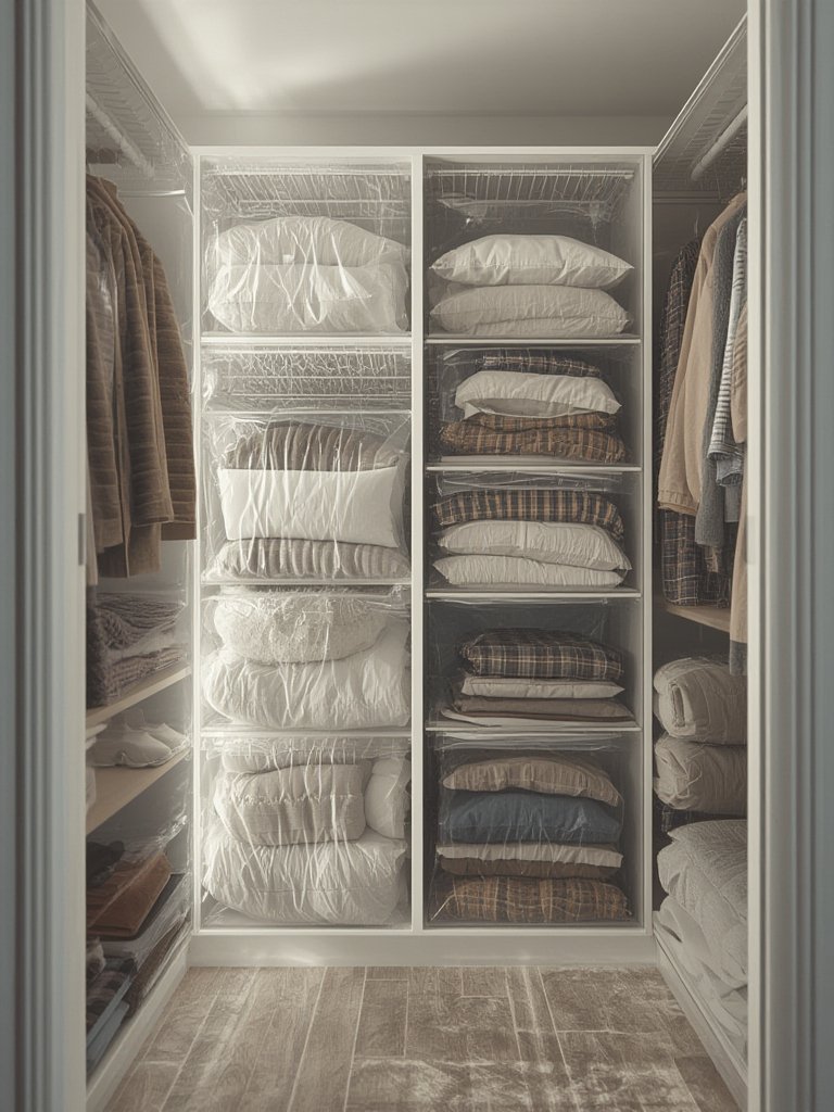 space saver vacuum bags storing blankets and clothes for travel - vacuum bags for storage