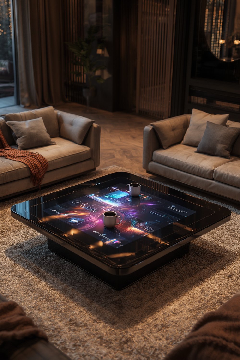 touch screen coffee table - Illustration 1